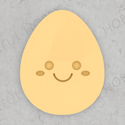 [3D쿠키커터 음식] 웃는 달걀 01, 계란 모양 CT (FDSC011) /부활절달걀/모양틀/쿠키틀/쿠키스탬프/스텐실/아이싱/맞춤주문제작