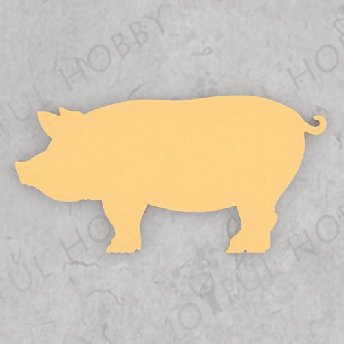 프레임 쿠키커터 - 돼지 모양 커터(틀) SHA030 / 동물 모양 쿠키틀 / 주문제작 쿠키커터