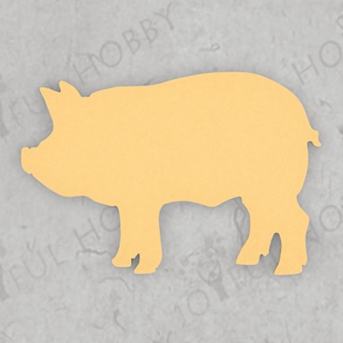 프레임 쿠키커터 - 돼지 모양 커터(틀) SHA029 / 동물 모양 쿠키틀 / 주문제작 쿠키커터