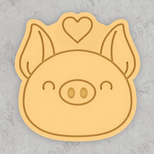 동물 쿠키커터 - 돼지 얼굴 CRA052 / 화이트데이 발렌타인데이 / 모양틀 / 쿠키틀 / 주문제작