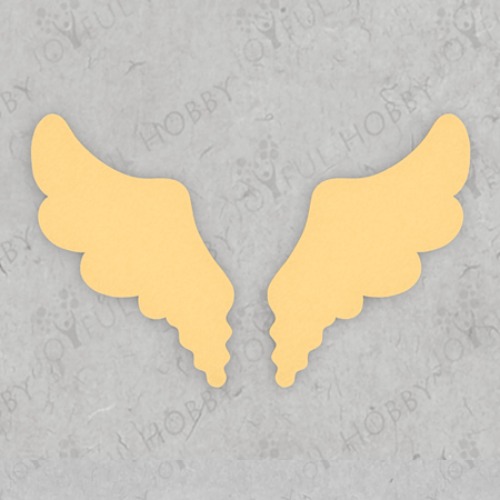 프레임 쿠키커터 - 천사 날개 모양 커터 틀 SHA072 / 토퍼 / 쿠키 틀 / 아이싱 / 주문제작 쿠키커터