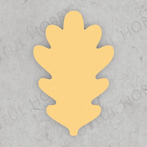 프레임 쿠키커터 - 참나무잎 모양 커터 틀 SHA082 / 가을 낙엽 / 도토리 나뭇잎 쿠키틀 / 모양틀 / 아이싱 / 주문제작