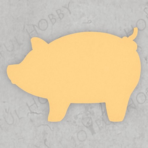프레임 쿠키커터 - 돼지 모양 커터(틀) SHA031 / 동물 모양 쿠키틀 / 주문제작 쿠키커터