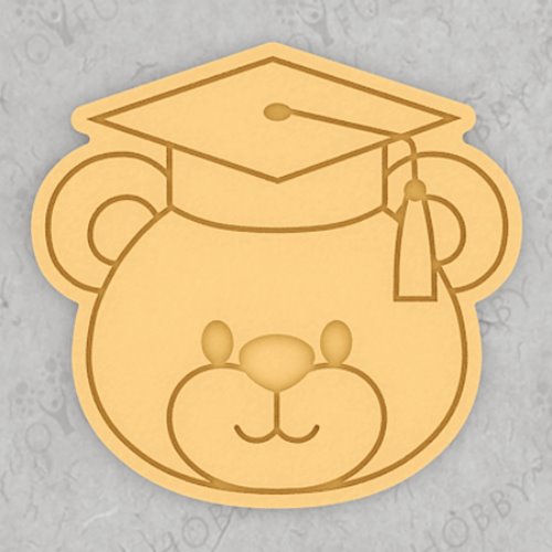 졸업 쿠키커터 - 학사모를 쓴 곰 01 GRen018 / 동물모양 / 쿠키틀 / 모양틀 / 맞춤주문제작