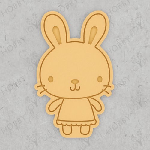 동물 쿠키커터 - 웃고 있는 토끼 친구 CRA066 / 모양틀 / 쿠키틀 / 맞춤주문제작