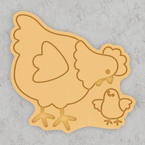 부활절 쿠키커터 - 엄마 닭과 병아리 E ET038 / 모양틀 / 쿠키틀 / 스텐실 / 맞춤주문제작