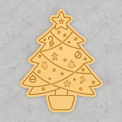 크리스마스 쿠키커터 - 트리 09 XM097  / 나무 / 쿠키틀 / 모양틀 /  주문제작 쿠키커터