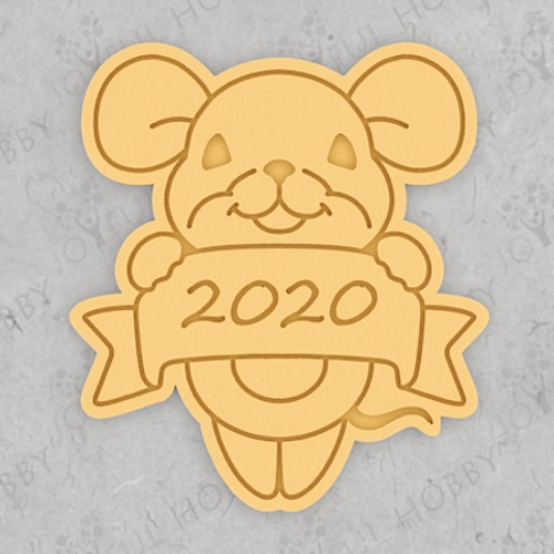 새해 쿠키커터 2020 아기 쥐 NY026 / 쿠키틀 / 모양틀 / 아이싱 / 맞춤주문제작