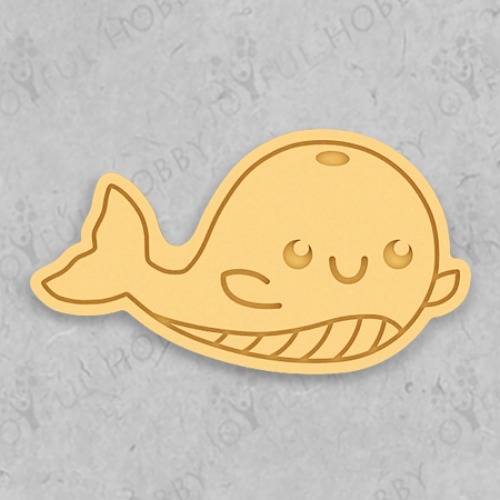 귀여운 고래 쿠키커터 CRAF014 / 바다 물속 동물 / 모양틀 / 쿠키틀 / 아이싱 / 쿠키커터 제작