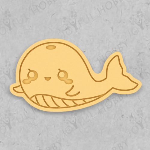 귀여운 고래 쿠키커터 CRAF013 / 바다 물속 동물 / 모양틀 / 쿠키틀 / 아이싱 / 쿠키커터 제작