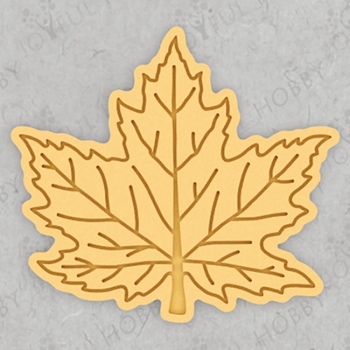 가을 쿠키커터 - 단풍잎 모양 01 TGD016 / 나뭇잎 / 쿠키틀 / 모양틀 / 아이싱 / 쿠키커터제작 / 주문제작 3D쿠키커터