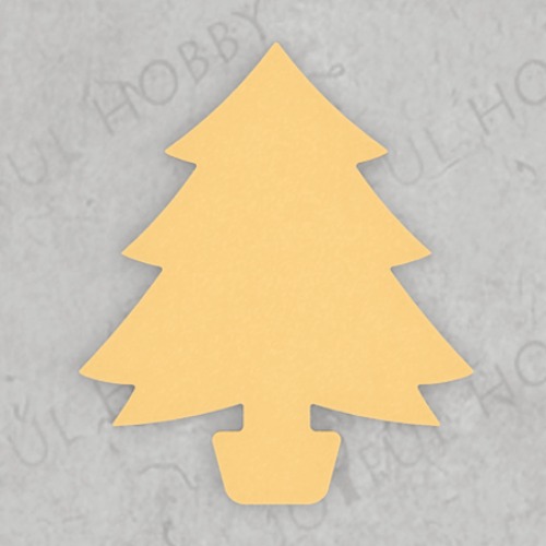 프레임 쿠키커터 - 크리스마스 트리 모양 커터 틀 SHA038 / 나무 모양 쿠키 틀 / 아이싱 / 주문제작 쿠키커터