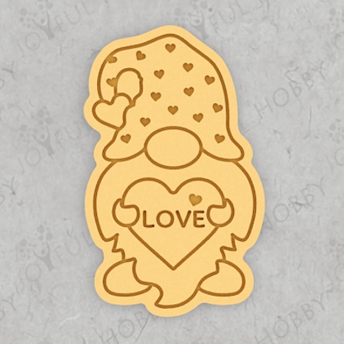 쿠키커터 - 하트 안은 귀여운 요정 CRH013  /화이트데이 발렌타인데이 사랑 / 쿠키틀 모양틀 아이싱 / 맞춤주문제작