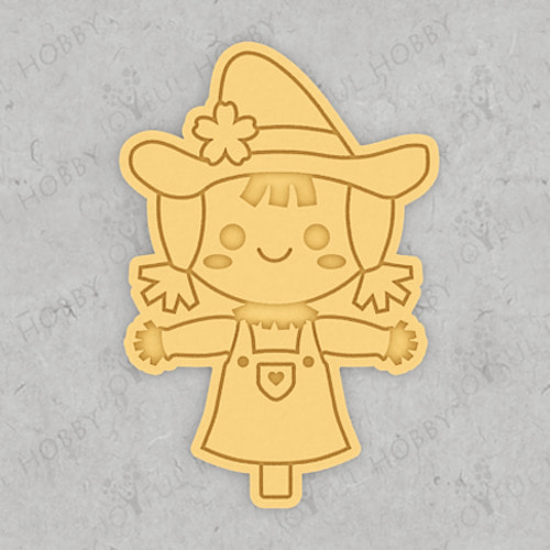 가을 쿠키커터 - 허수아비 소녀 TGD009 / 쿠키틀 / 모양틀 / 아이싱 / 쿠키커터제작 / 주문제작 3D쿠키커터